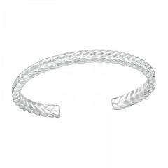 Silver Braid Toe Ring