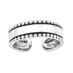 Silver Oxidized Toe Ring