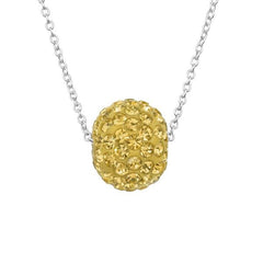Silver  Ball Bracelet Topaz