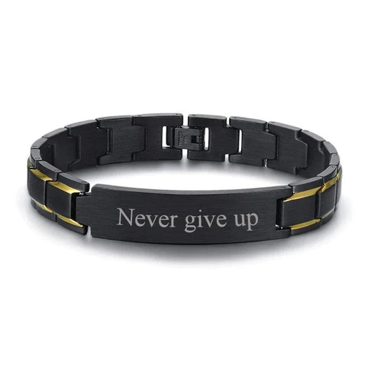 Never Give Up Motivation Bracelet