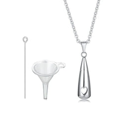 Teardrop Ashes Cremation Women Necklace