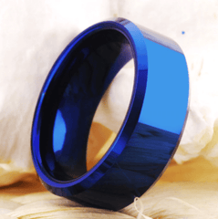 Tungsten Blue Wedding Ring