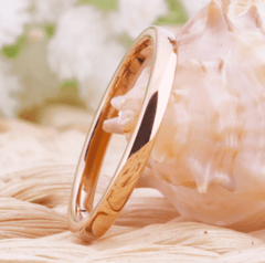 Tungsten  Rose gold  Rings for Women