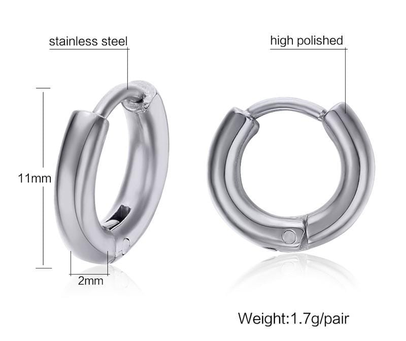 Stainless Steel Hoop Earrings For Women Jewellery