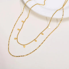 Steel Double Layer Necklace for women
