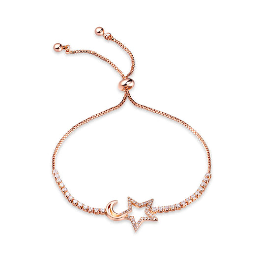 Star & Moon Copper Bracelet