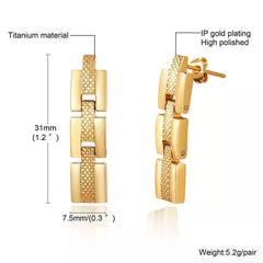 Titanium Gold  Earrings