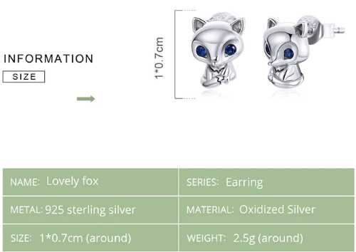Silver Fox Earrings