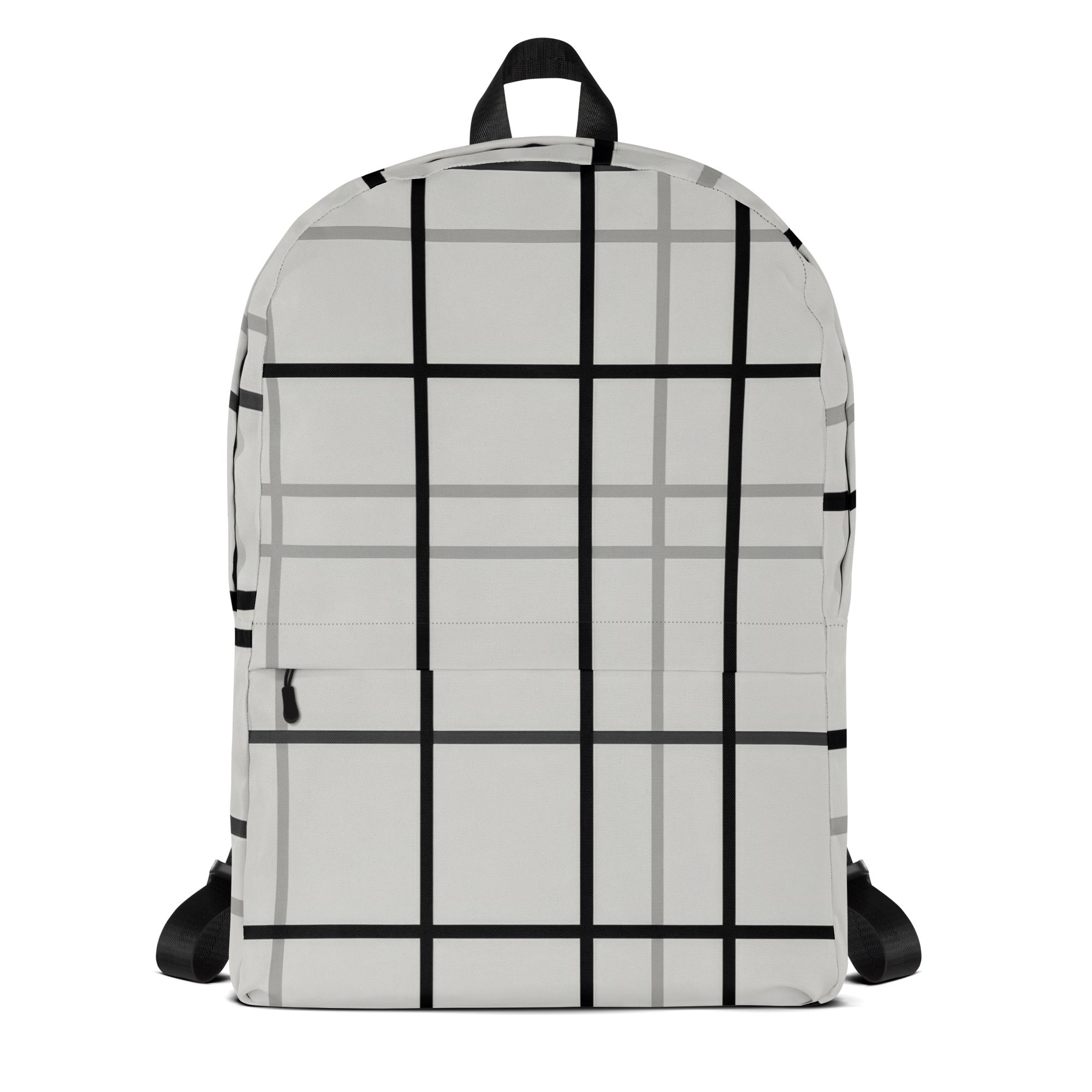 Grid Pattern Backpack Minimlaist Grid Backpack