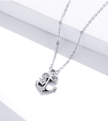 Silver Anchor Necklace