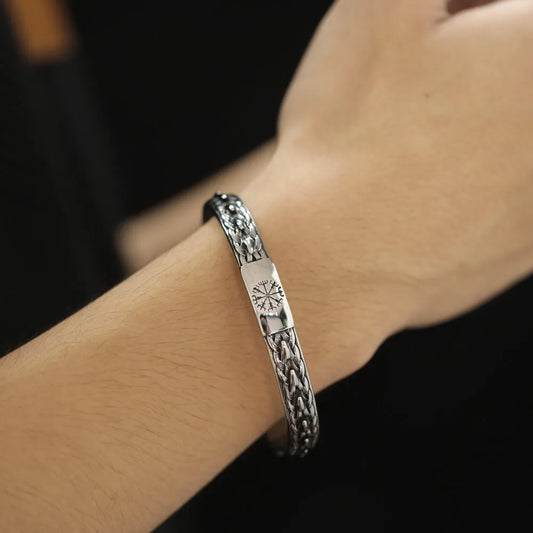 Steel Snake Bangle