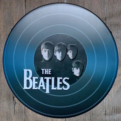 The Beatles Round Embossed Metal Tin Sign Poster