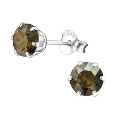 Silver Birthstone Earrings