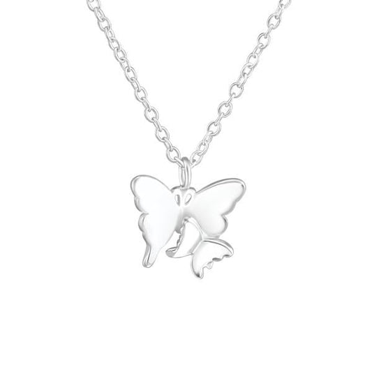 Silver Butterfly Necklace