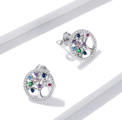 Silver Tree of Life Earrings