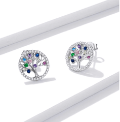 Silver Tree of Life Earrings