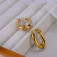 Steel New trendy Hoop Earring