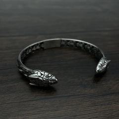 Steel Snake Bangle