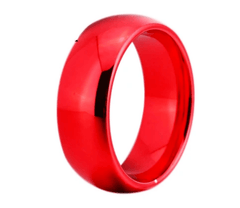 Tungsten Red wedding Ring