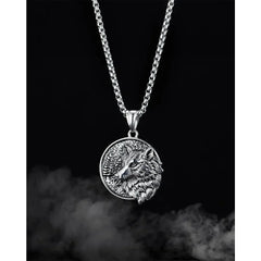 Steel Wolf Necklace