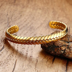 Stainless Steel Gold Bangle