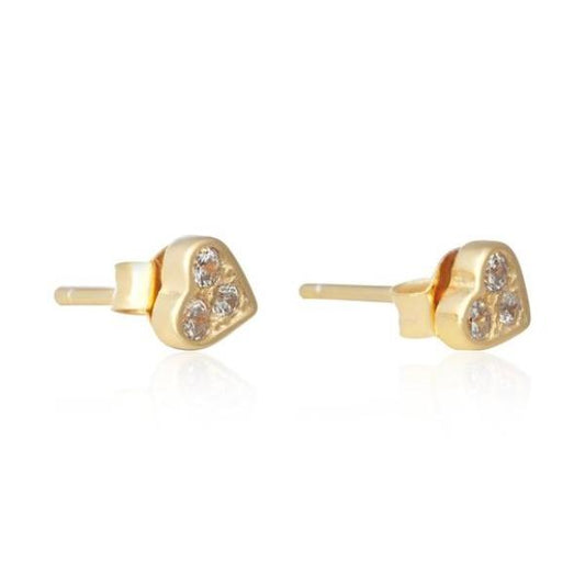 Silver Heart  Gemstone  Earrings