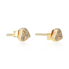 Silver Heart  Gemstone  Earrings
