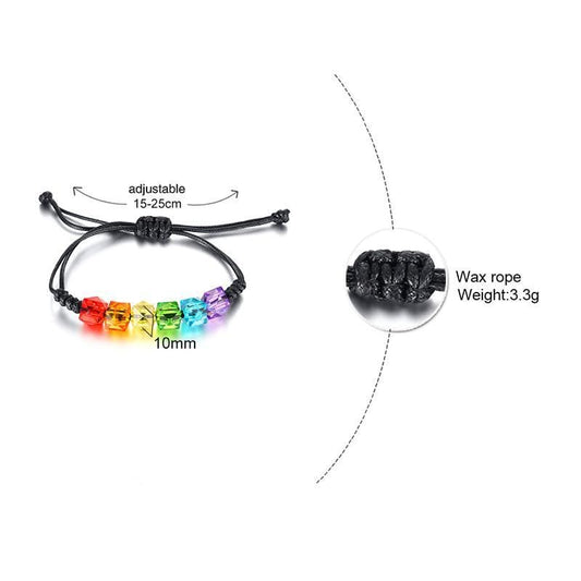 Rainbow Beads Bracelet