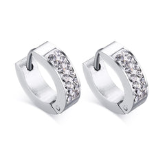 Stainless Steel Huggie Hoop Earrings