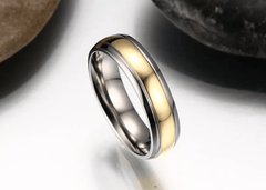 Mens Titanium Wedding Ring for Men