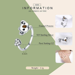 Sterling Silver Koala Ring