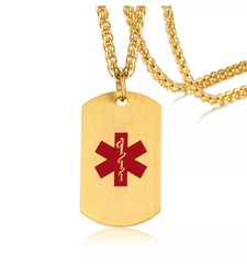 Medical Alert  Pendant Necklace