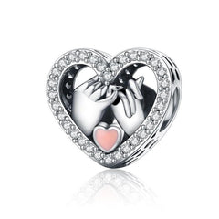 Sterling Silver Romantic Heart Charm