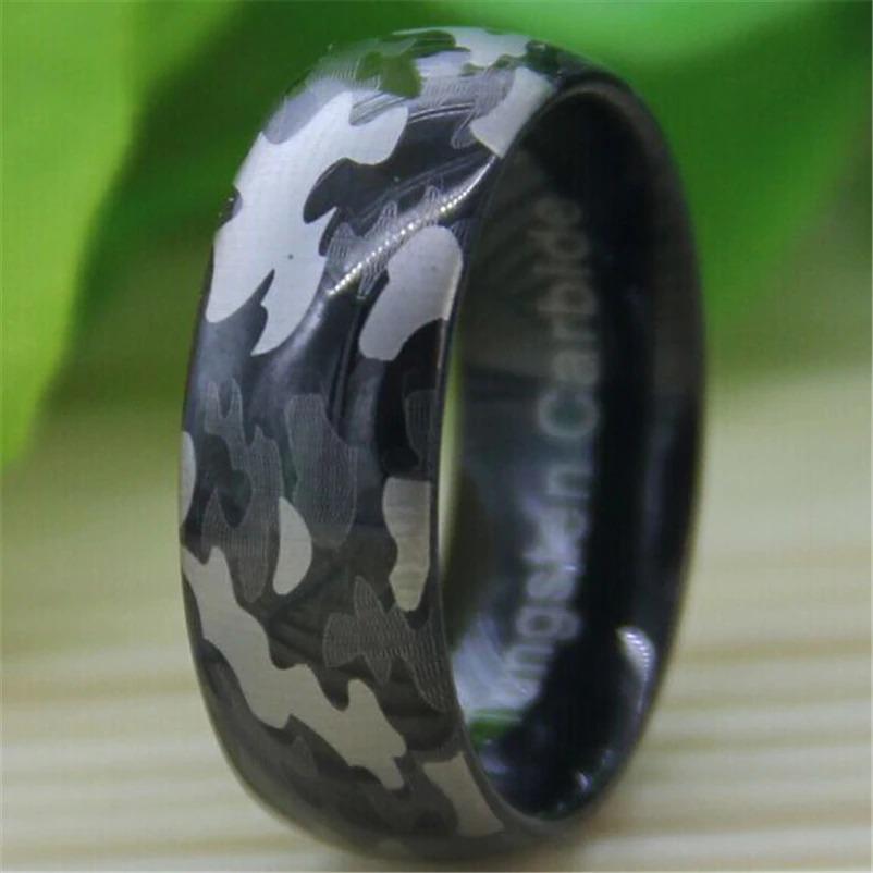 Tungsten Camo Army Ring