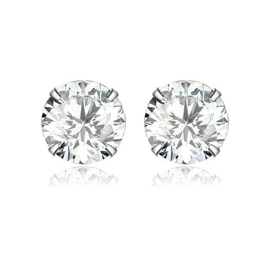Silver Wedding Studs Earrings