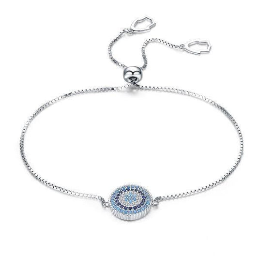 Sterling Silver Evil Eye Braclet