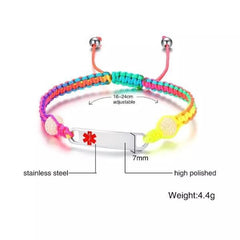 Colorful  Medical Alert  Bracelet