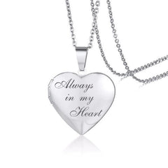 Heart Photo Frame  Necklace