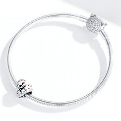 Silver Proposal Heart Charm