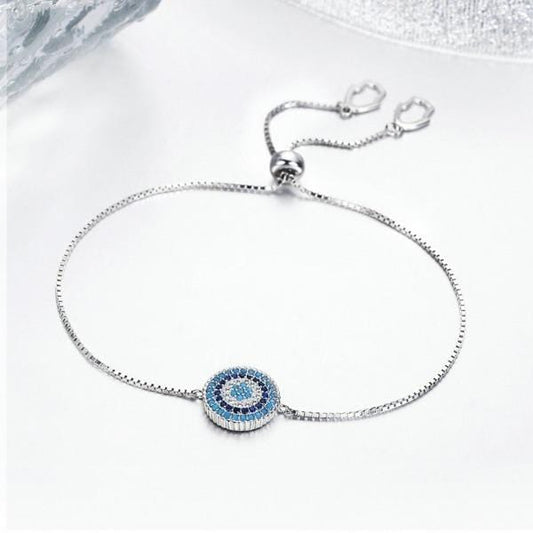 Sterling Silver Braclet Evil Eye 