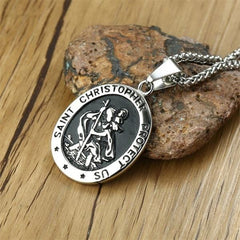 Saint Christopher  Pendant Necklace