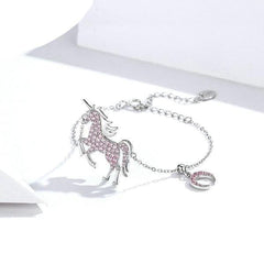 Silver Unicorn  Bracelet