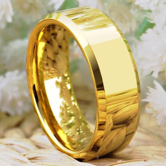 Classic Gold Tungsten Wedding Band