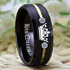 Tungsten Wedding Queen  Ring