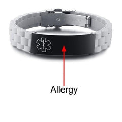 Engraved Medical Alert ID Bracelets