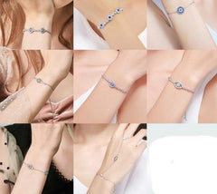 Sterling Silver Evil Eye Braclet