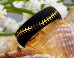 Tungsten  Baseball Ring