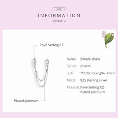 Sterling Silver Chain Charm