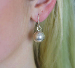 Sterling Silver Solid  Handmade Drop  Earrings
