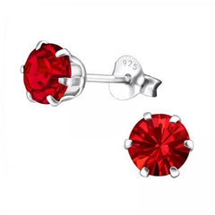Silver Birthstone Earrings